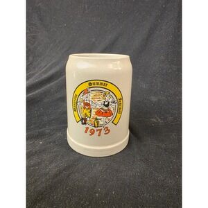 Gerz 1973 Bavarian Summer Festival Beer Stein 0.5L Stoneware Mug Germany Vintage